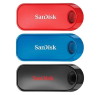 SanDisk Flash Disk 32GB Cruzer Snap, USB 2.0, 3 Pack