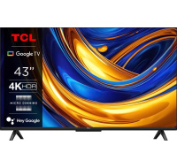 TCL P655 43" TV, 4K Ultra HD, HDR, WiFi, Bluetooth, Chromecast, Miracast, Dolby Digital, Google TV