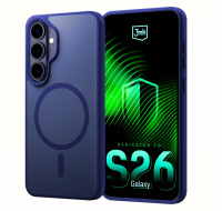 3mk ochranný kryt Smoke MagCase Blue pro Samsung Galaxy S26+