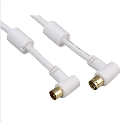 Hama anténní kabel vidlice-zásuvka, kolmé konektory, 95 dB, 3*, 3 m