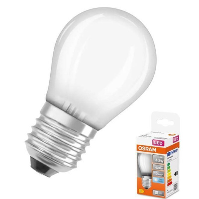 OSRAM LED STAR E27 4W/840 SCLP40W miniglobe studená