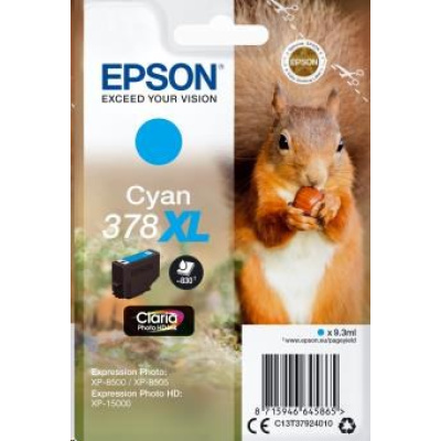 EPSON ink bar Singlepack Cyan 378XL Claria Photo HD Ink 9,3 ml