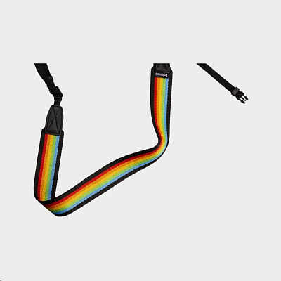 Polaroid Camera Strap Flat Rainbow Black
