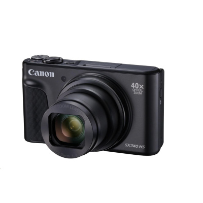 Canon PowerShot SX740 HS Lite Travel II., 20.3Mpix, 40x zoom, WiFi, 4K video - černý