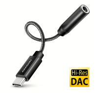 AXAGON ADA-HC, USB-C na 3.5mm jack - Hi-Res DAC audio adaptér, 384kHz/32bit, stereo