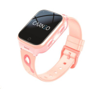 BAZAR - CARNEO dětské GPS hodinky GuardKid+ 4G Platinum pink - Poškozený obal (Komplet)