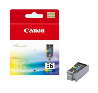 BAZAR - Canon náhradní kazeta barevná INK CLI-36 pro tiskárnu Canon systém 3mk All-Safe, poškozený obal