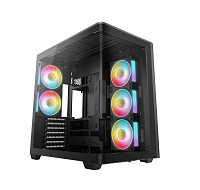 DEEPCOOL Case CG590U 5F, ATX, Průhledná bočnice, 5x120mm ARGB Fan, černá