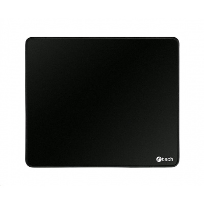 BAZAR C-TECH Podložka pod myš MP-01, černá, 320x270x4mm, obšité okraje, "POŠKOZENÝ OBAL"