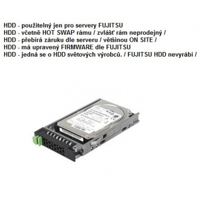 FUJITSU HDD SRV SAS 12G 600GB 10K 512n SED H-PL 2.5' - pro TX1320M3
