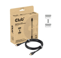 Club3D Kabel DisplayPort 2.1 na DisplayPort 2.1, VESA DP54, 4K240Hz/8K120Hz (M/M), 3m, černá