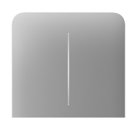 Ajax SideButton (2-gang) vertical - Boční dvou tlačítko, vertikální instalace, mlhová