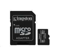 Kingston MicroSDHC karta 32GB Canvas Select Plus 100R A1 C10 Card + SD adaptér