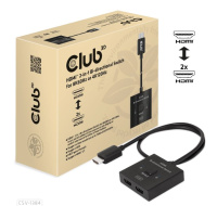 Club3D Switch, HDMI na 2xHDMI Oboustranný 2v1, 8K60Hz, 4K120Hz