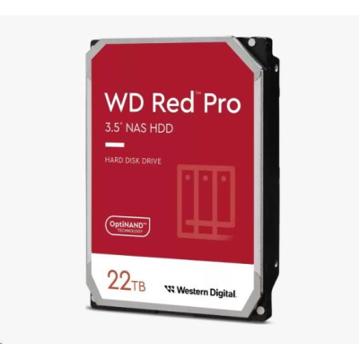 WD RED Pro NAS WD221KFGX 22TB SATAIII/600 512MB cache, 265 MB/s, CMR