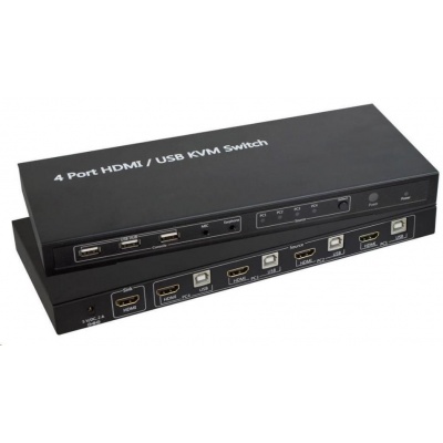 Přepínač KVM SpeaKa Professional 4 porty, HDMI