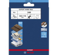 Bosch EXPERT W480 Web 1/4 ruční brusná síť, 115 × 140 mm, G240