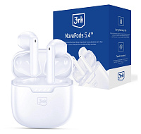 3mk bezdrátová stereo sluchátka FlowBuds 6.0 black, nabíjecí pouzdro, černá