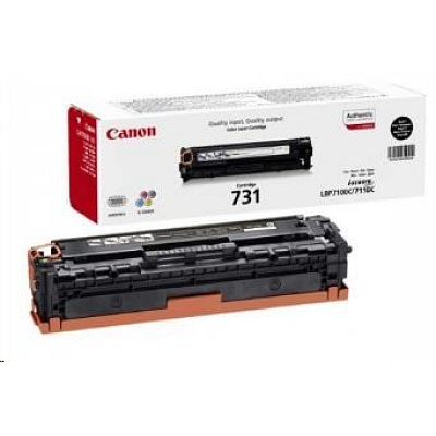 BAZAR - Canon TONER CRG-731BK černá pro i-SENSYS LBP7100Cn, LBP7110Cw, MF623Cn, MF628Cw, MF8230Cn, MF8280Cw (1400 str.)