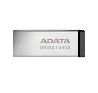 ADATA Flash Disk 64GB UR350, USB 3.2 Dash Drive, kov černá