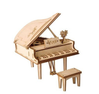 RoboTime dřevěné 3D puzzle Velké piano