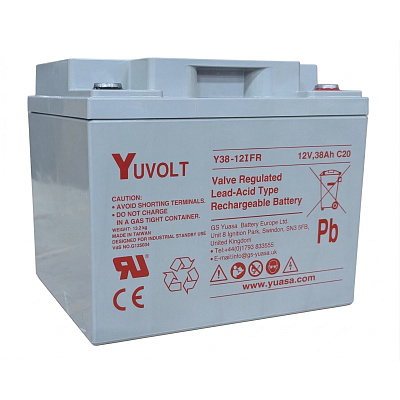 Baterie - YUVOLT Y38-12FR (12V; 38Ah; závit M5; životnost 3-5let)
