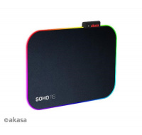 AKASA podložka pod myš SOHO RS, RGB gaming mouse pad, 35x25cm, 4mm thick