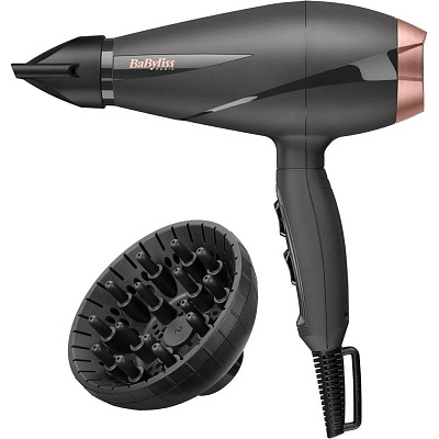 BAZAR - BaByliss 6709DE fén, 2100 W, 2 rychlosti, 3 teploty, studený vzduch, ionizátor, difuzér, Rozbaleno (Komplet)