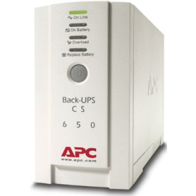 APC -poškozený obal a UPS škrábanec- Back-UPS CS 650 USB/Serial 230V (400W) - poškozený obal