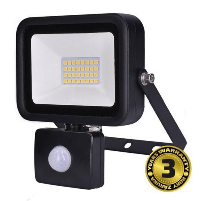 Solight LED reflektor PRO se senzorem, 30W, 2550lm, 5000K, IP44