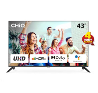 CHiQ U43G7LX TV 43", UHD, smart, Android, Dolby Vision, Frameless