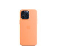 APPLE iPhone 15 Pro Max Silicone Case with MagSafe - Orange Sorbet