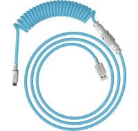 HyperX USB-C Coiled Cable Light Blue-White - Příslušenství ke klávesnici