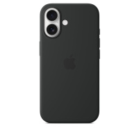 APPLE iPhone 16 Silicone Case with MagSafe - Black