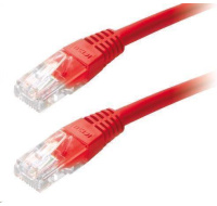 XtendLan patch kabel Cat5E, UTP - 1m, červený (prodej po 10 ks)