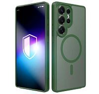 3mk ochranný kryt Misty MagCase Green pro Samsung Galaxy S25 Ultra