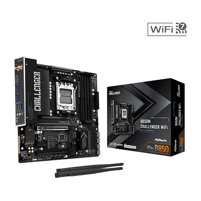 ASRock MB Sc AM5 B850M Challenger WiFi,  AMD B850, 4xDDR5, 1xHDMI, WiFi, mATX