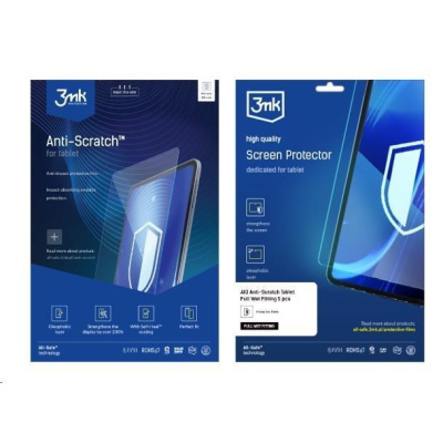 3mk All-Safe - AIO fólie Anti-Scratch Full Wet Fitting v2.0 Tablet, 5 ks