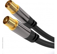 PREMIUMCORD propojovací kabel, anténní, M/F 75Ohm (135dB) 4x stíněný 1,5m