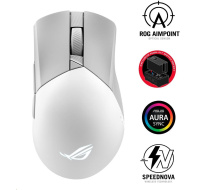 ASUS myš ROG GLADIUS III Wireless Aimpoint White (P711), RGB, Bluetooth, bílá