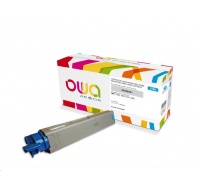 OWA Armor toner pro OKI C3300, C3400, C3450, C3600, 2500 Stran, 43459331, modrá/cyan