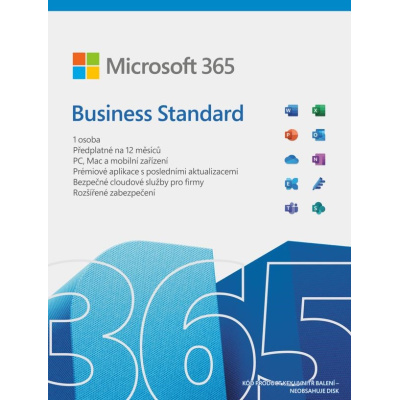 PROMO 7PK Microsoft 365 Business Standard CZ (1rok) + NOTINO 4000 CZK