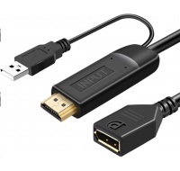 PremiumCord Adaptér HDMI 2.0 na DisplayPort 1.2 rozlišení 4K@60Hz 25cm