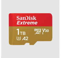 SanDisk micro SDXC karta 1TB Extreme (190 MB/s Class 10, UHS-I U3 V30) + adaptér