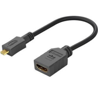 PremiumCord Flexi adaptér HDMI Typ A samice - micro HDMI Typ D samec pro ohebné zapojení