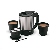 Orava elektrická cestovní konvice, 0,5 l, automatické vypnutí, ochrana proti přehřátí, krytá topná spirála, příslušentsv