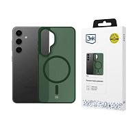 3mk ochranný kryt Smoke MagCase Green pro Samsung Galaxy S24