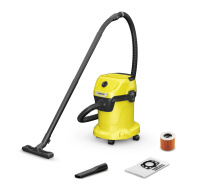 BAZAR - Karcher WD 3 V-17/4/20 víceúčelový vysavač, 1000 W, objem 17 l - použito, bez sběrného pytle