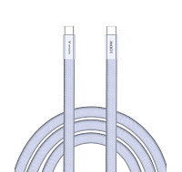 VERBATIM Kabel Sync & Charge SoftTouch USB-C, 100W, 120cm, fialová