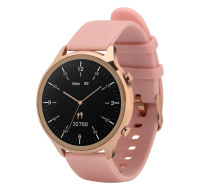 Garett Smartwatch Veronica zlatá, růžový řemínek